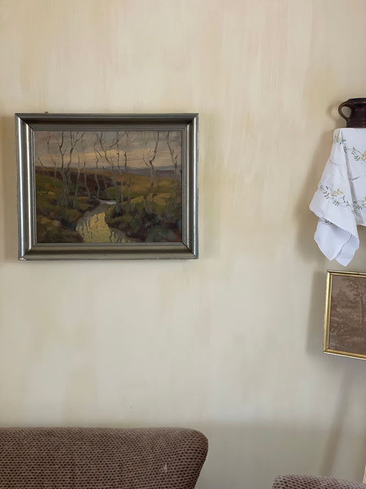 Tablou în ulei peisaj de toamnă, semnat