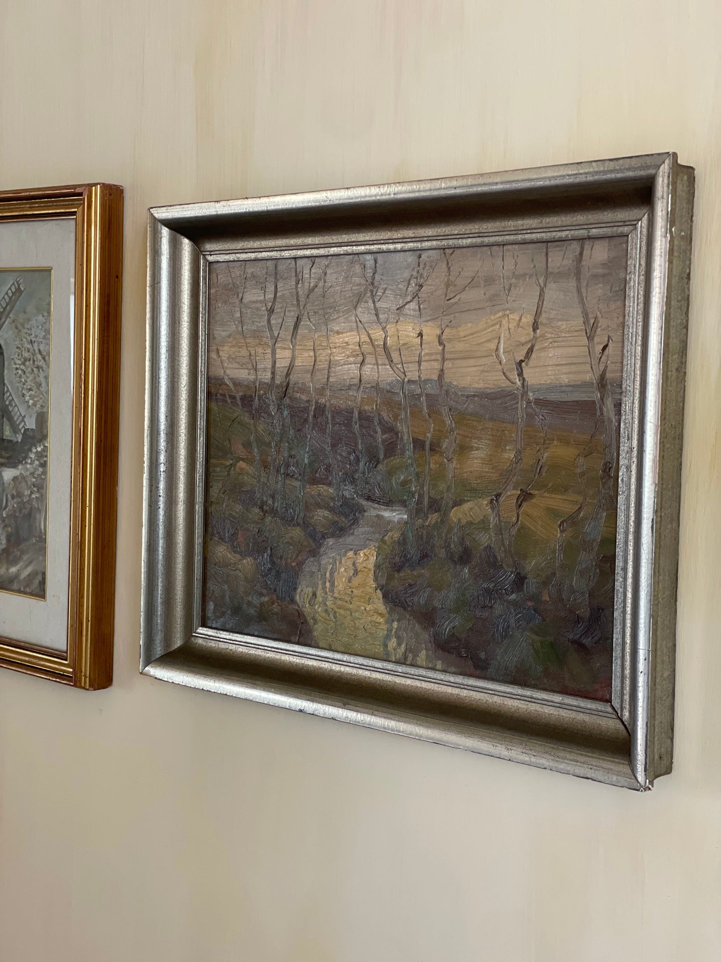 Tablou în ulei peisaj de toamnă, semnat