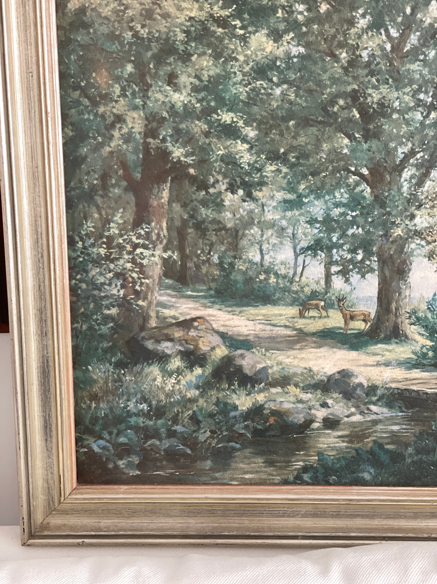 Tablou mare peisagistică, semnat