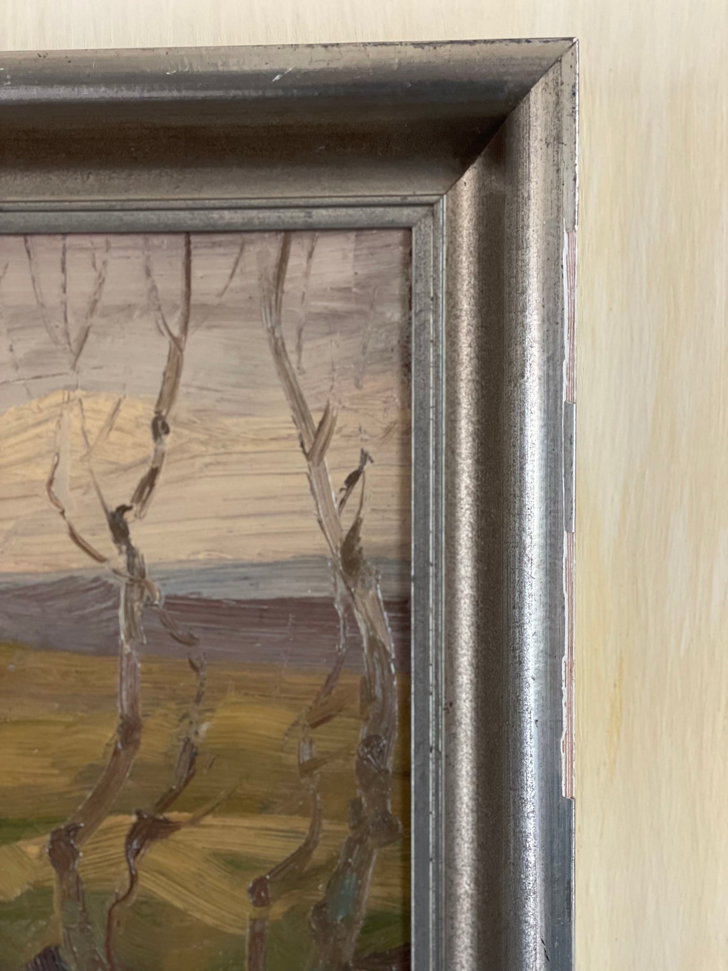 Tablou în ulei peisaj de toamnă, semnat