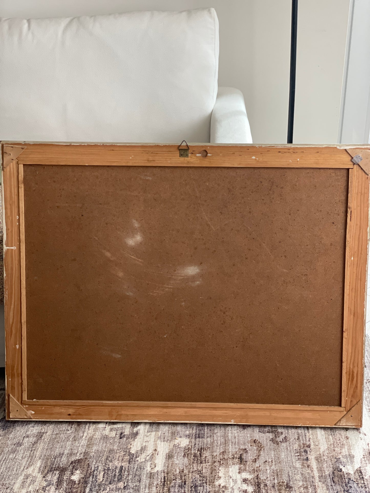 Tablou mare peisagistică, semnat