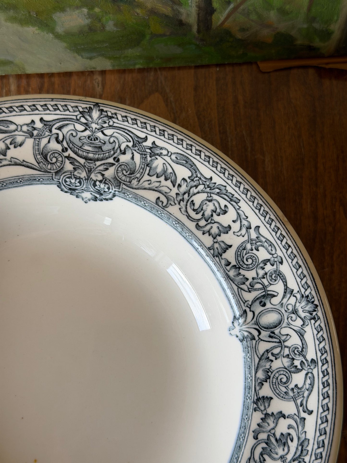 Set de 4 farfurii supa Tees Alfred Meakin, England