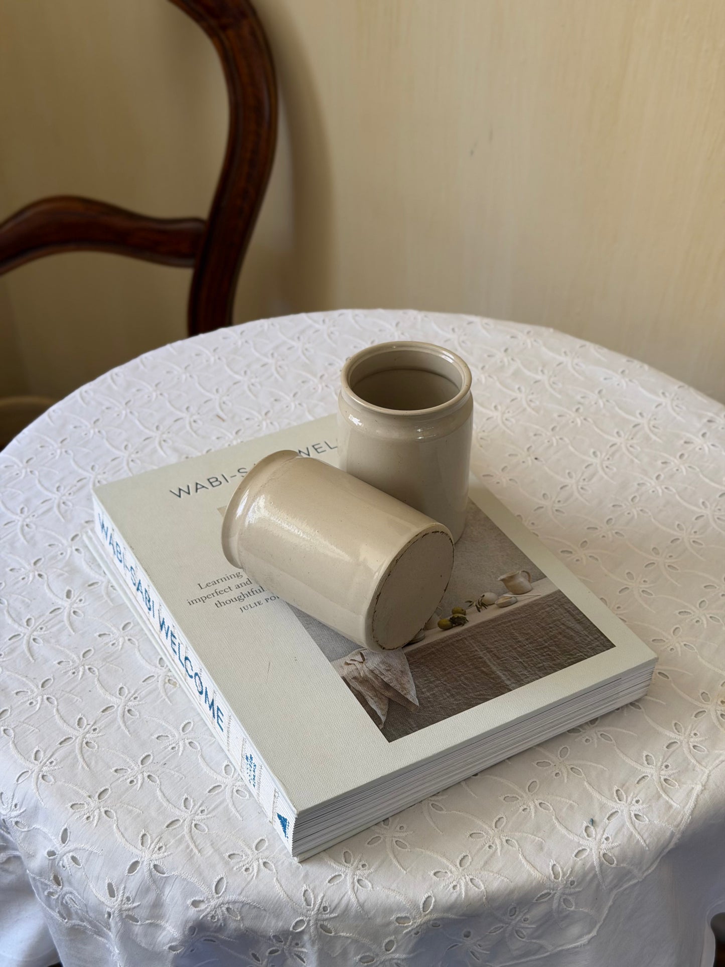 Set de 2 recipiente din ceramica glazurată