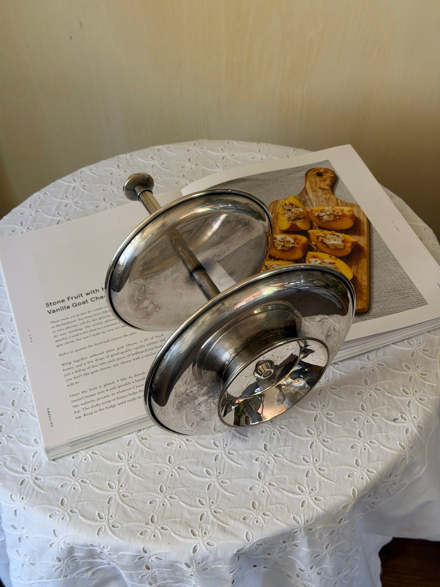 Platou supraetajat vintage argintat