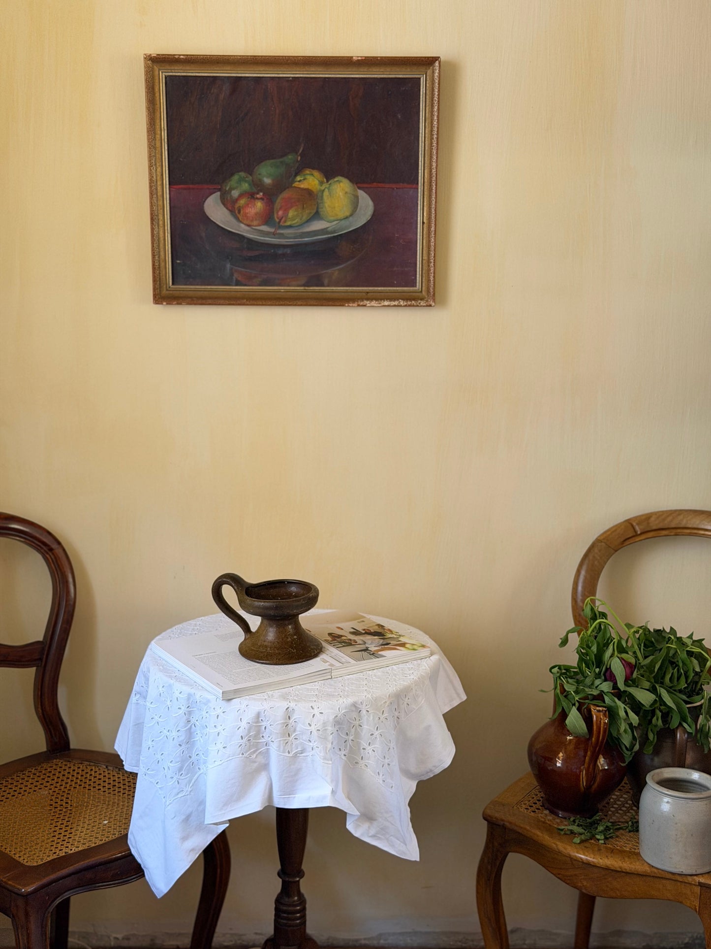 Suport de lumânare masiv din ceramica, Germania Mid-Century