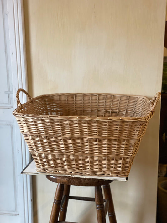 Coș depozitare răchită cu mânere