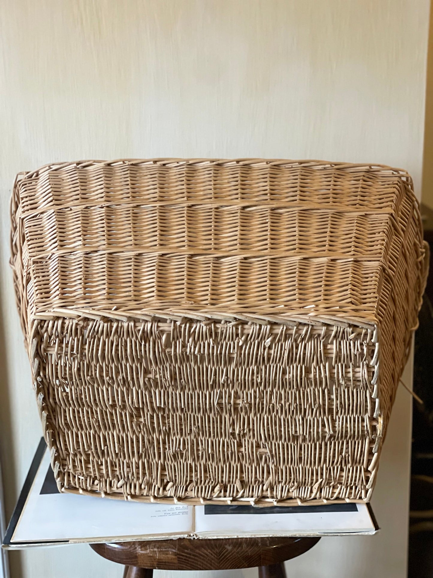 Coș depozitare răchită cu mânere