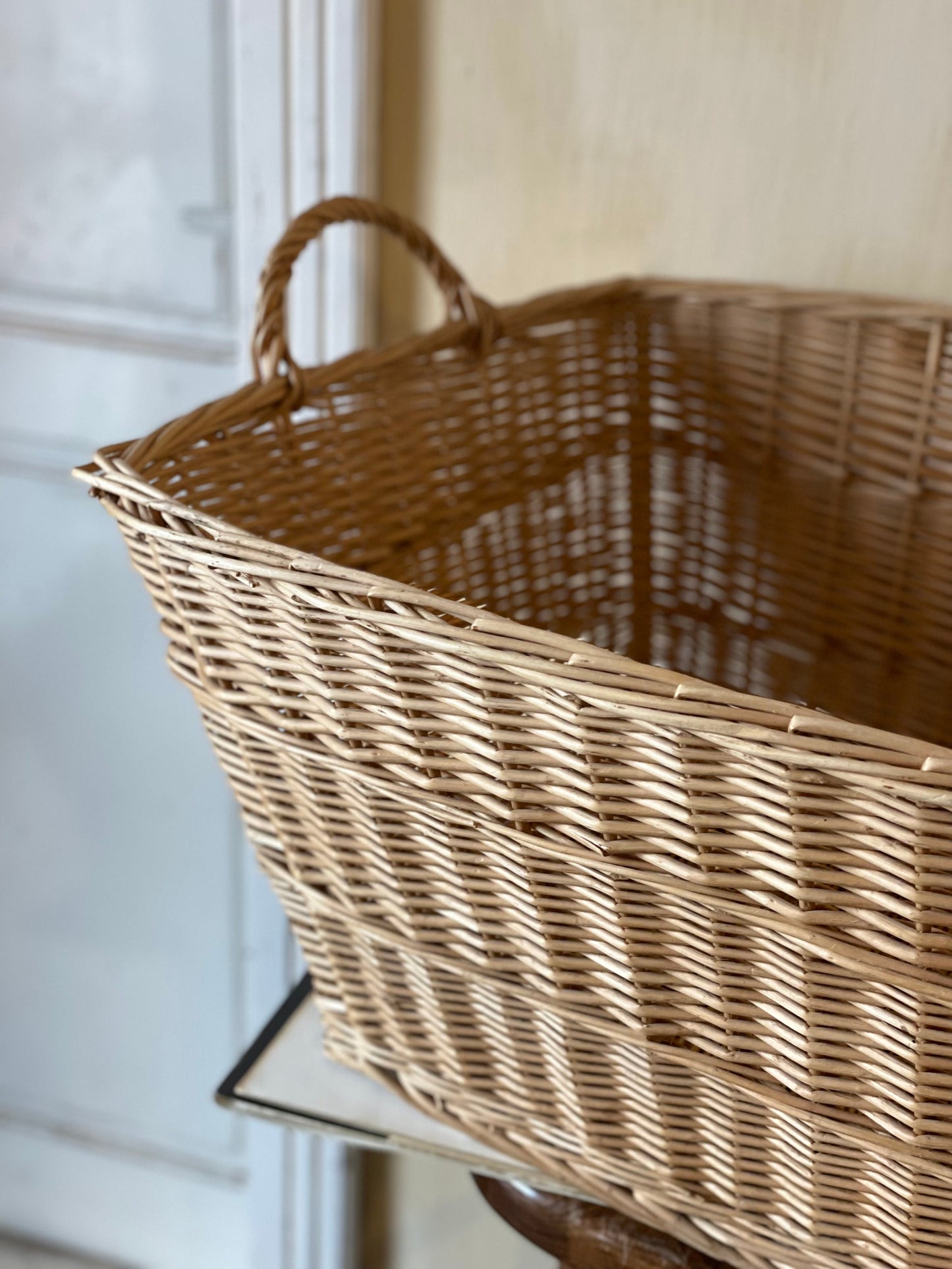 Coș depozitare răchită cu mânere