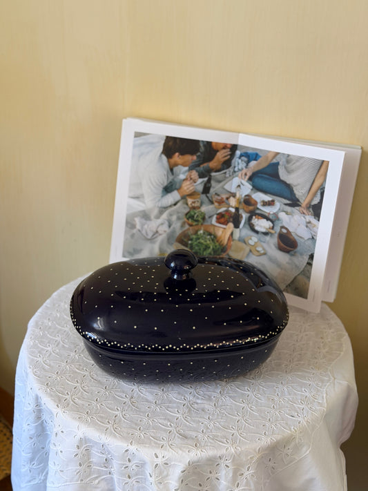 Vas pentru copt+capac din ceramica, Burgeler Ceramic