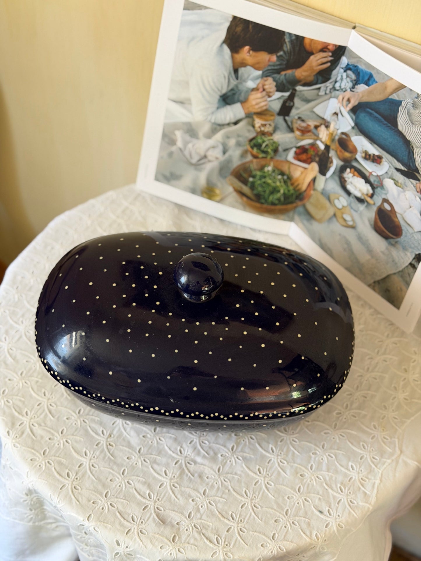 Vas pentru copt+capac din ceramica, Burgeler Ceramic