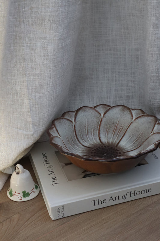 Bol din ceramică floarea soarelui lucrat manual