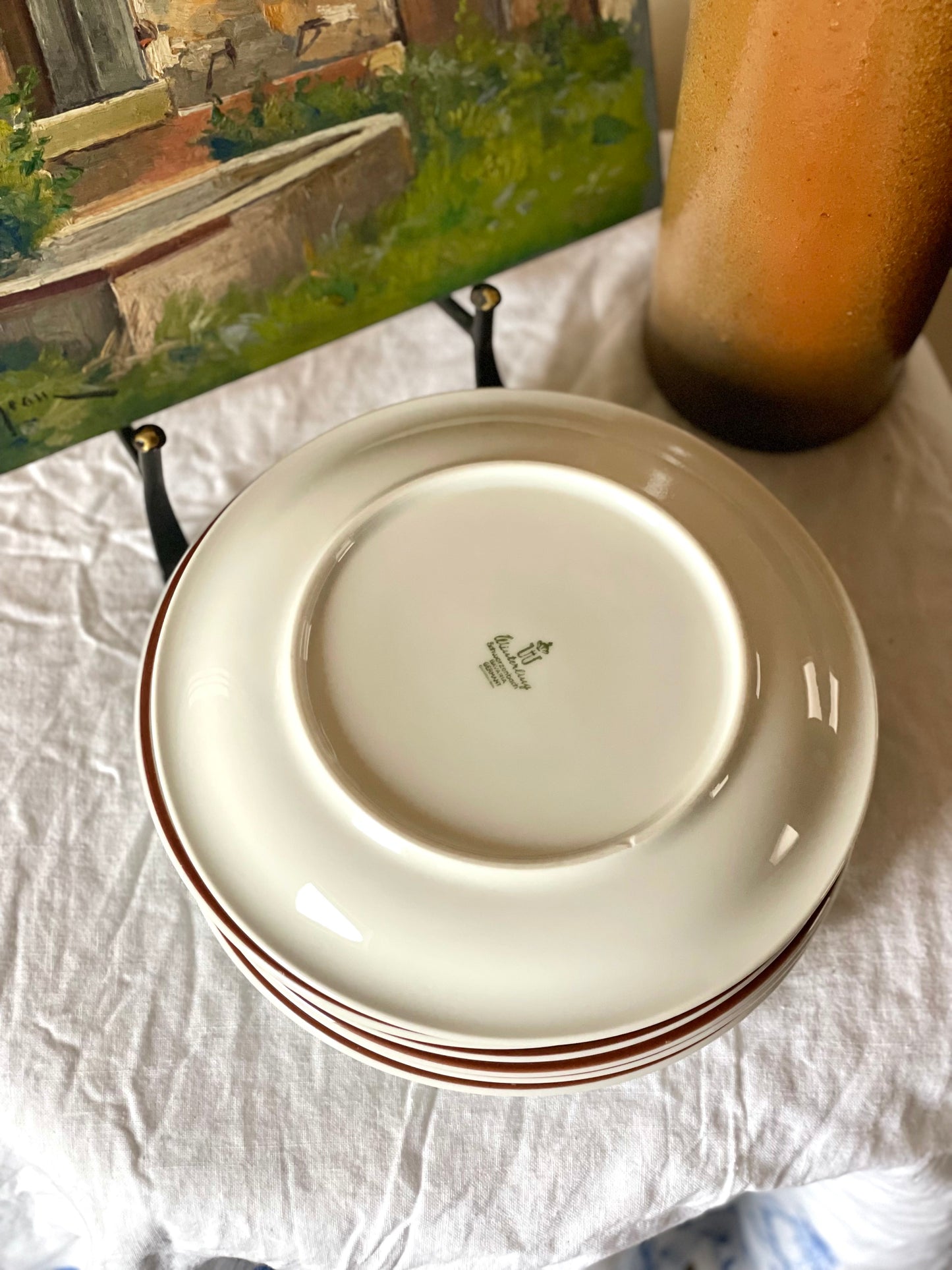 Farfurie florală din porțelan