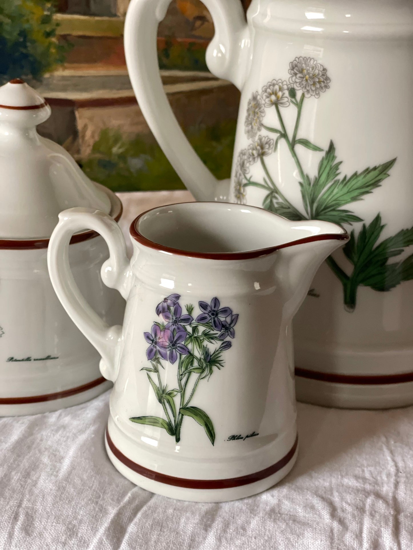 Set de ceai din porțelan floral