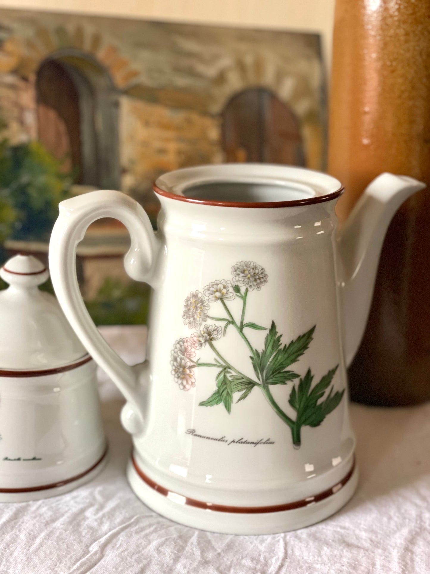 Set de ceai din porțelan floral