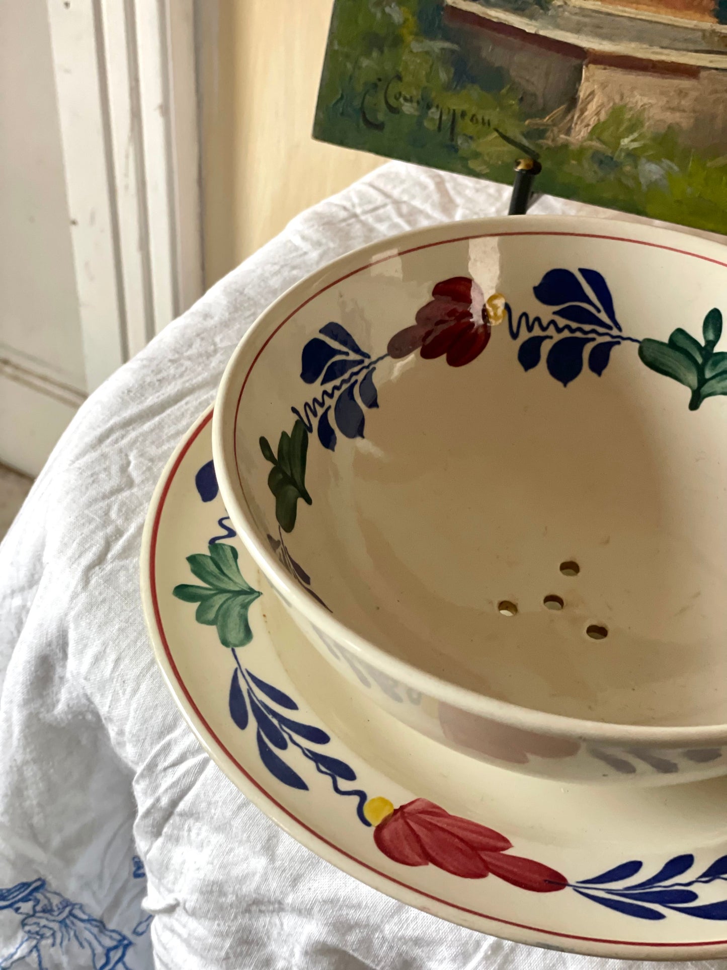 Set fructieră și farfurie ceramică Royal Boch