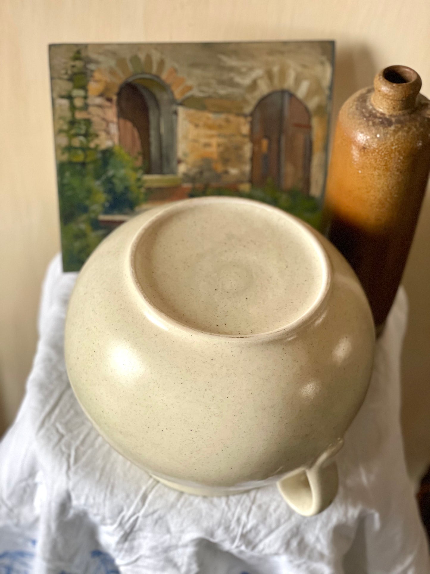 Vas mare depozitare pictat manual ceramică