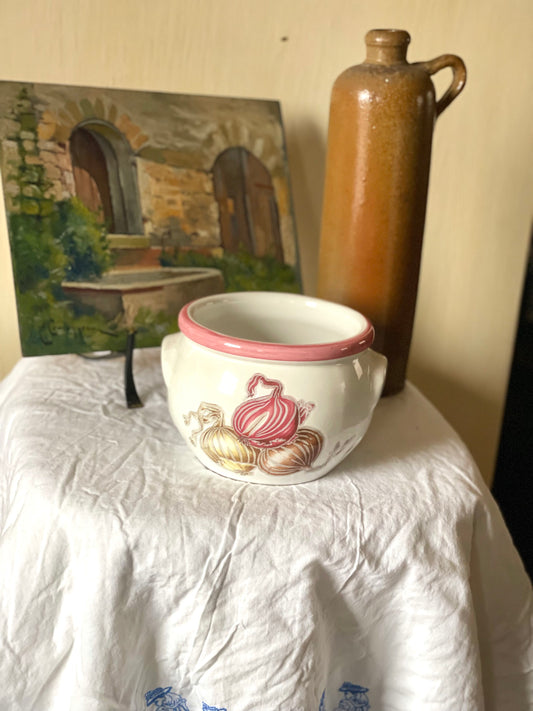 Recipient depozitare ceapă din ceramică