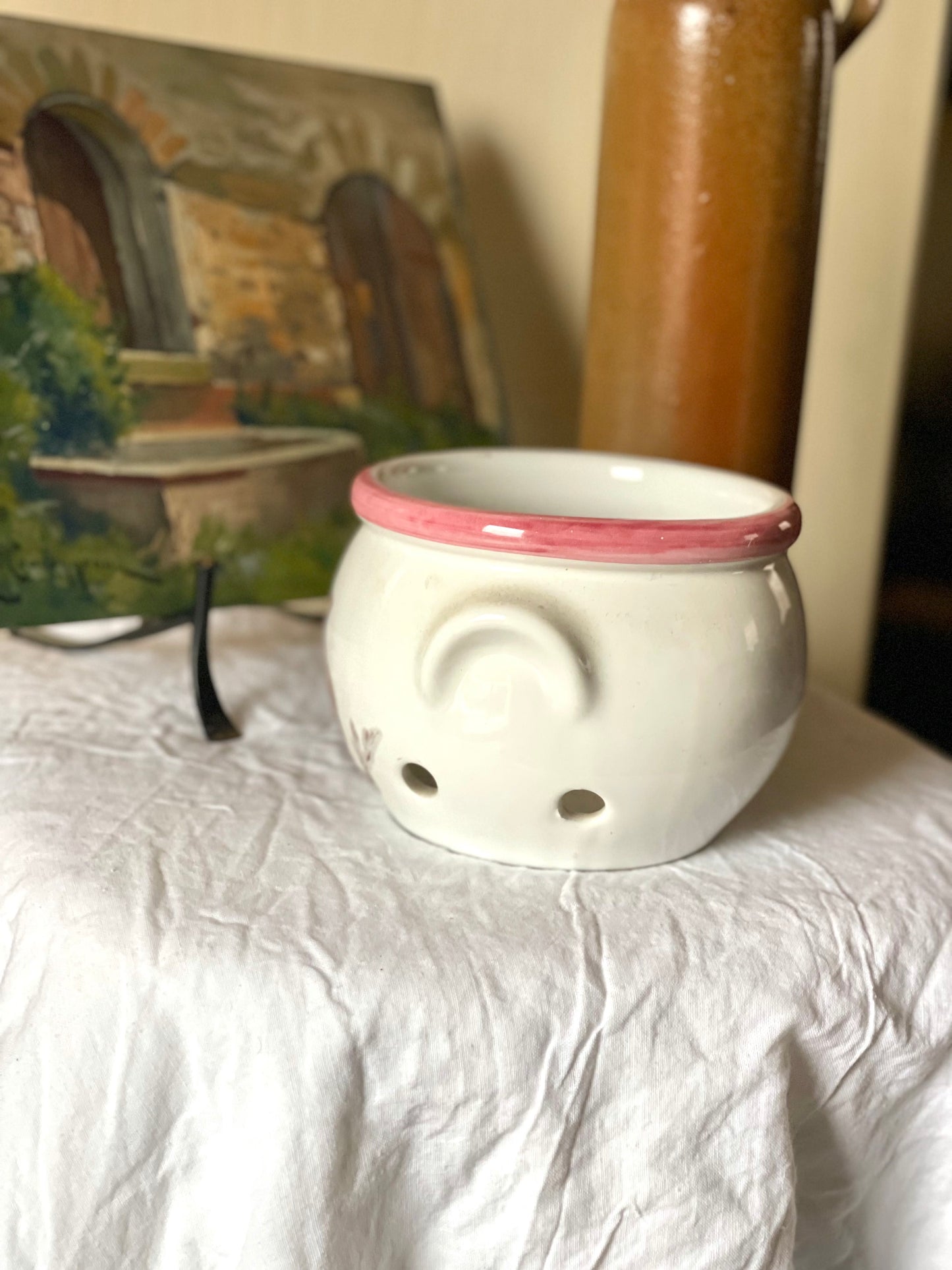 Recipient depozitare ceapă din ceramică