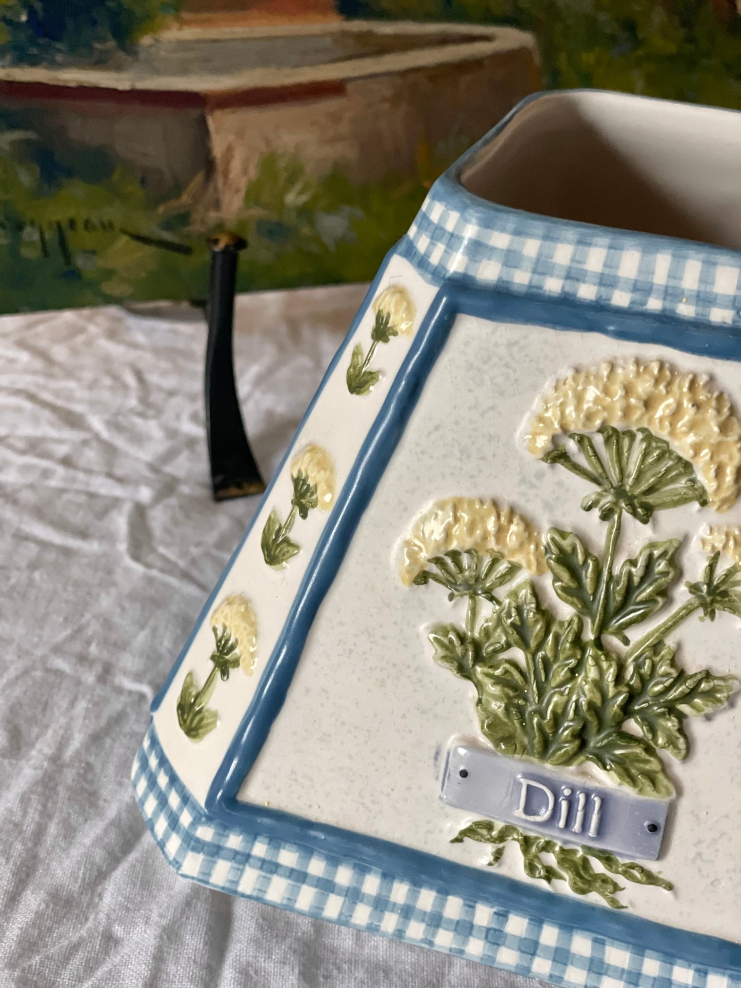 Abajur florlal pentru lumânare din ceramică