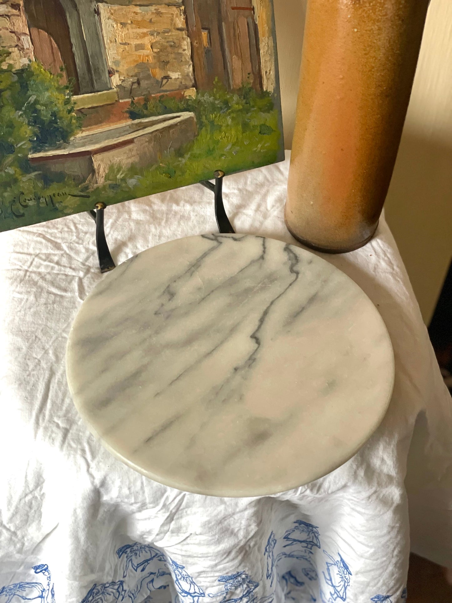 Tavă rotundă marmură