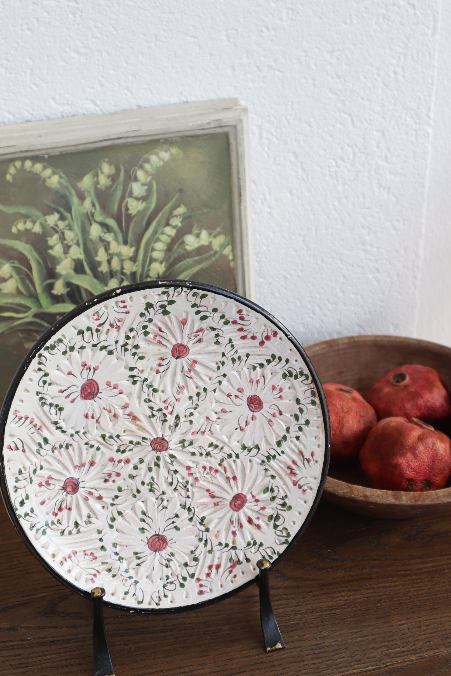 Farfurie decorativă de perete din ceramică