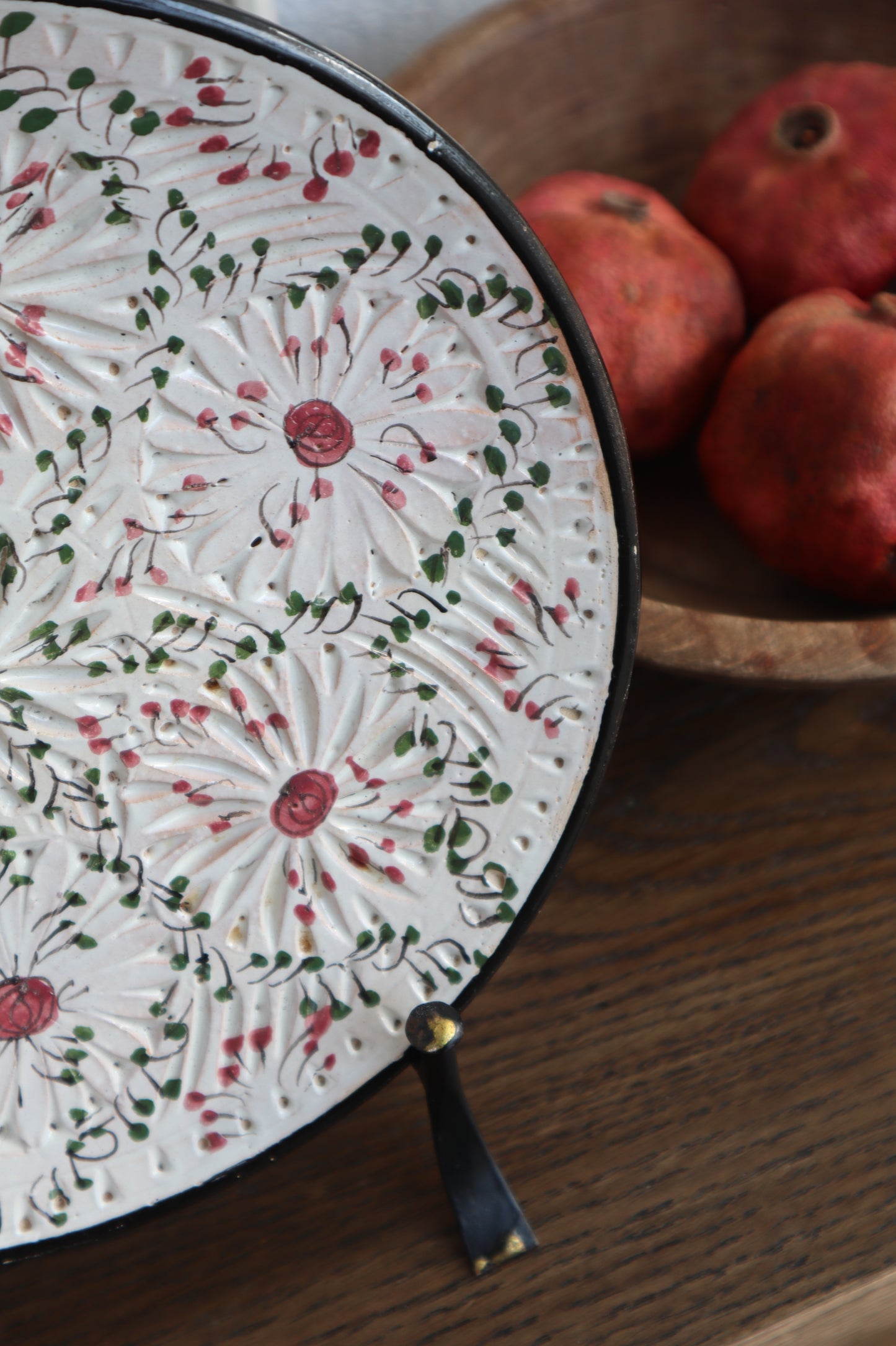 Farfurie decorativă de perete din ceramică