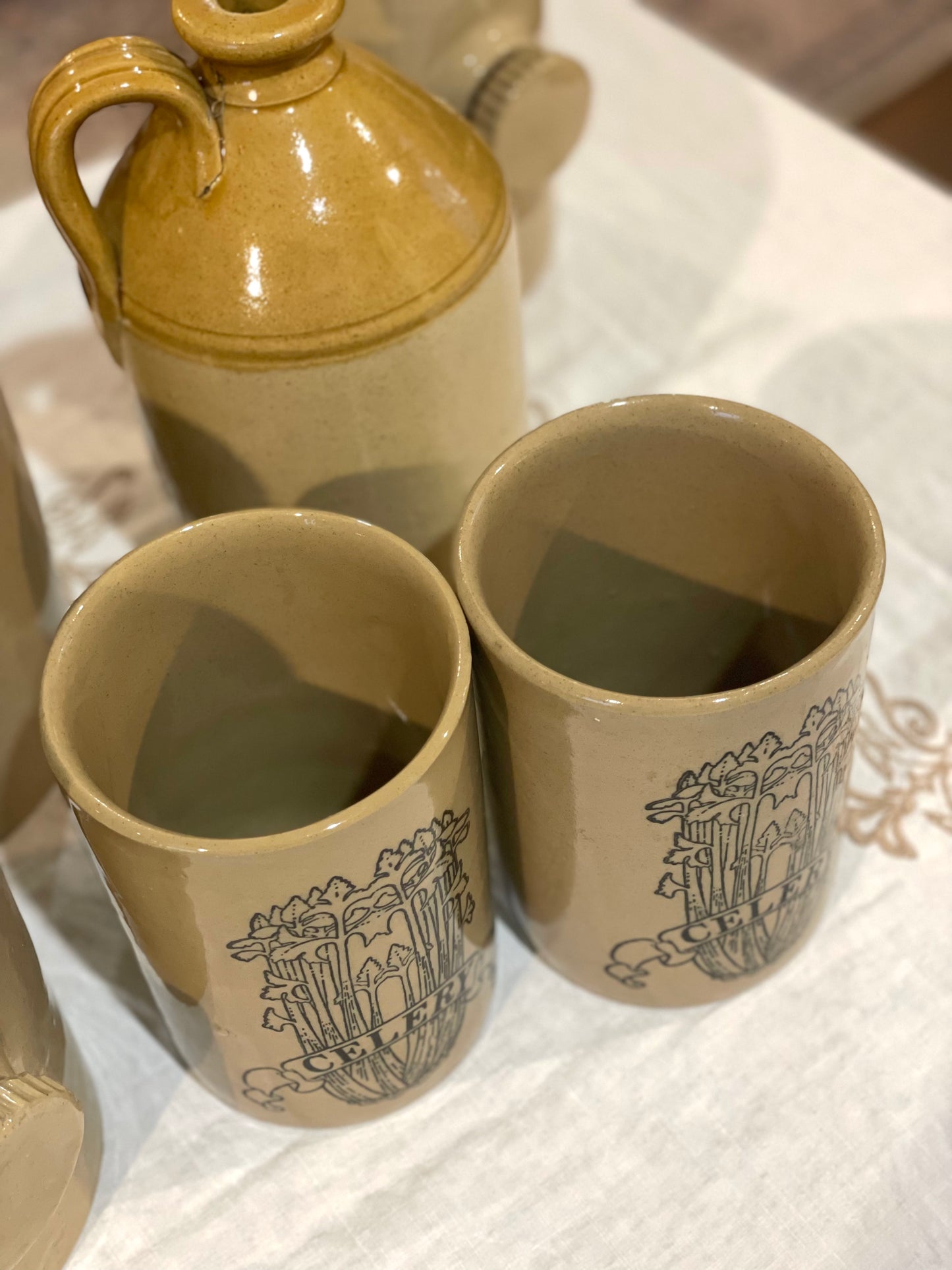 Vas depozitare tacâmuri ceramică englezească