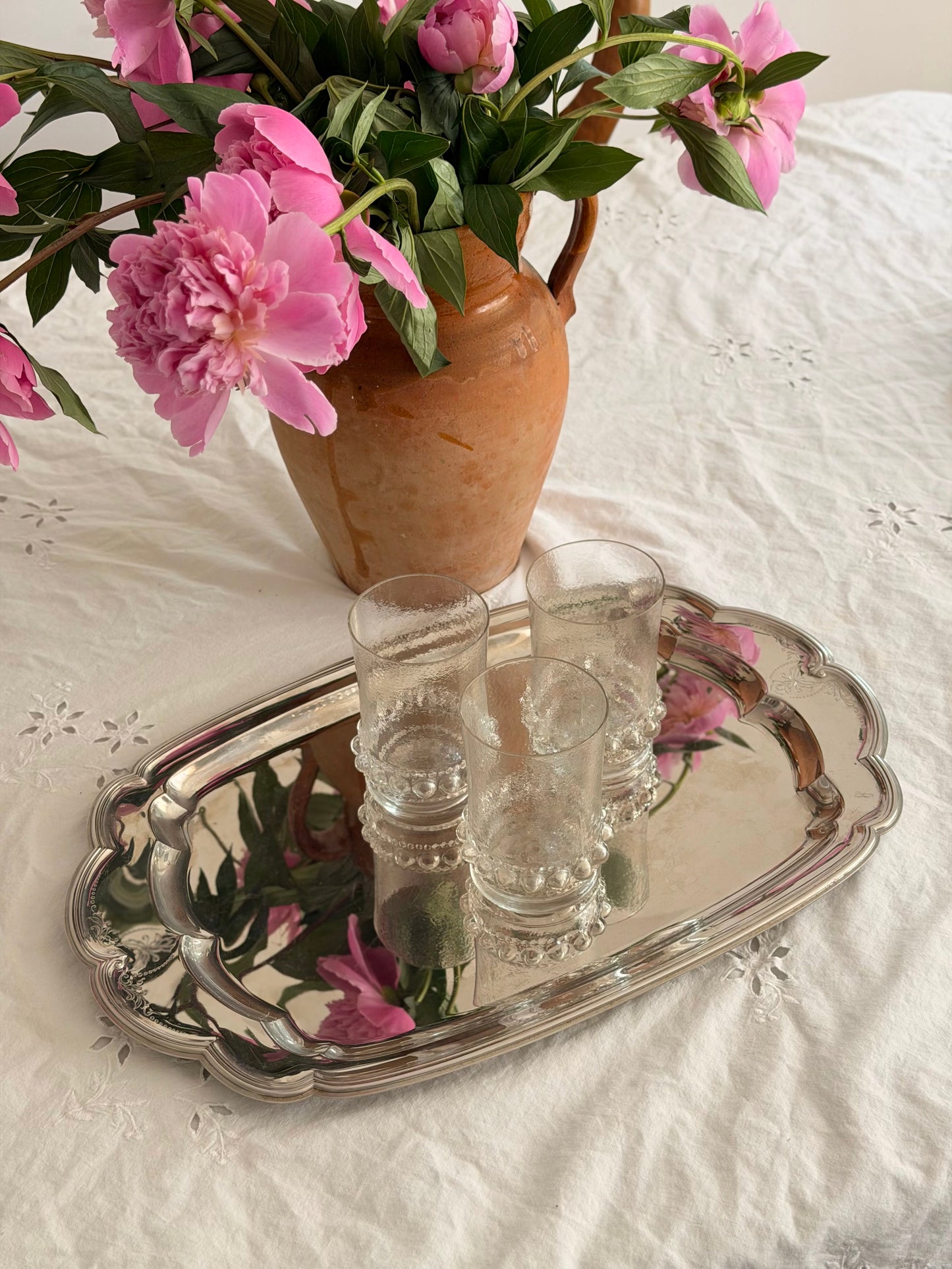 Platou de servire WMF English Rose cromargan