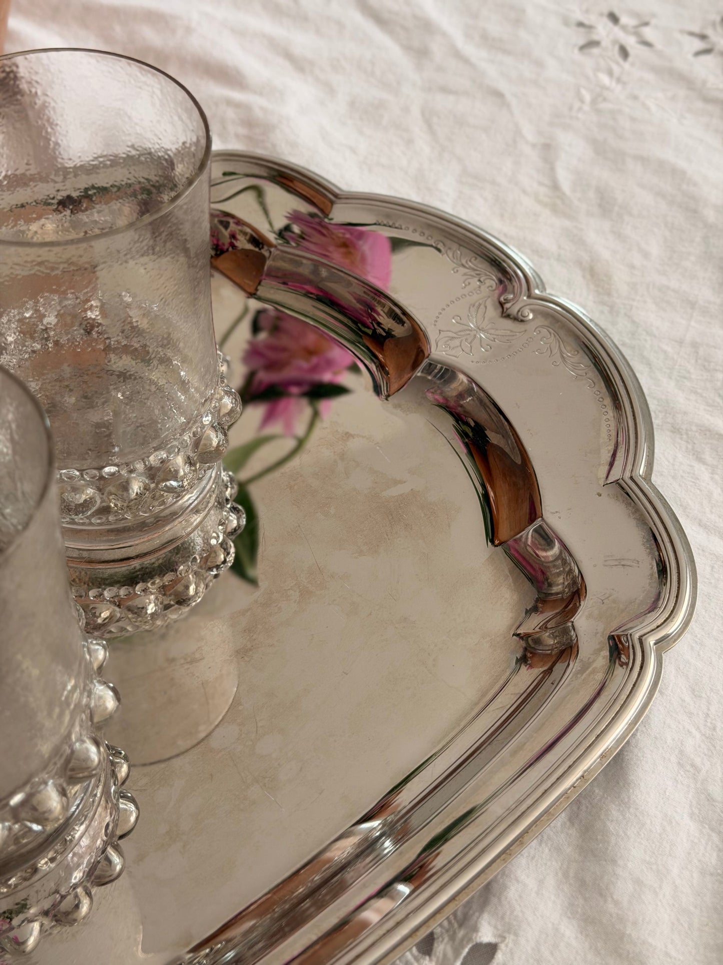 Platou de servire WMF English Rose cromargan