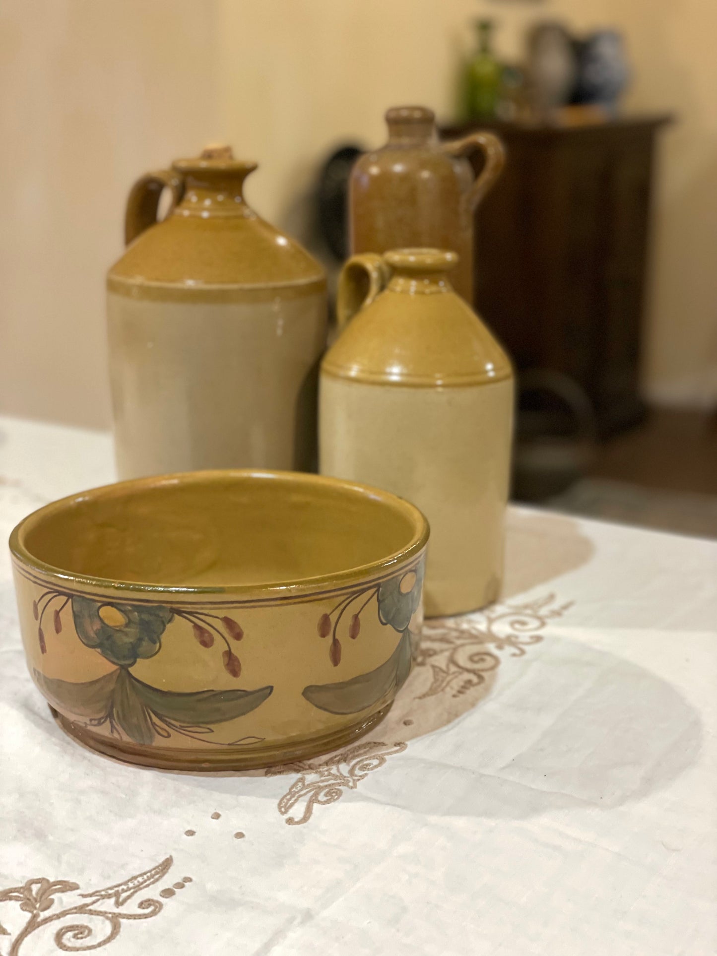 Vas din ceramică portugheză, lucrat manual