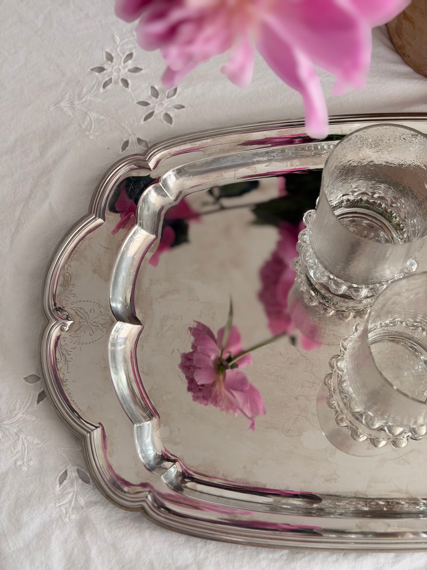 Platou de servire WMF English Rose cromargan