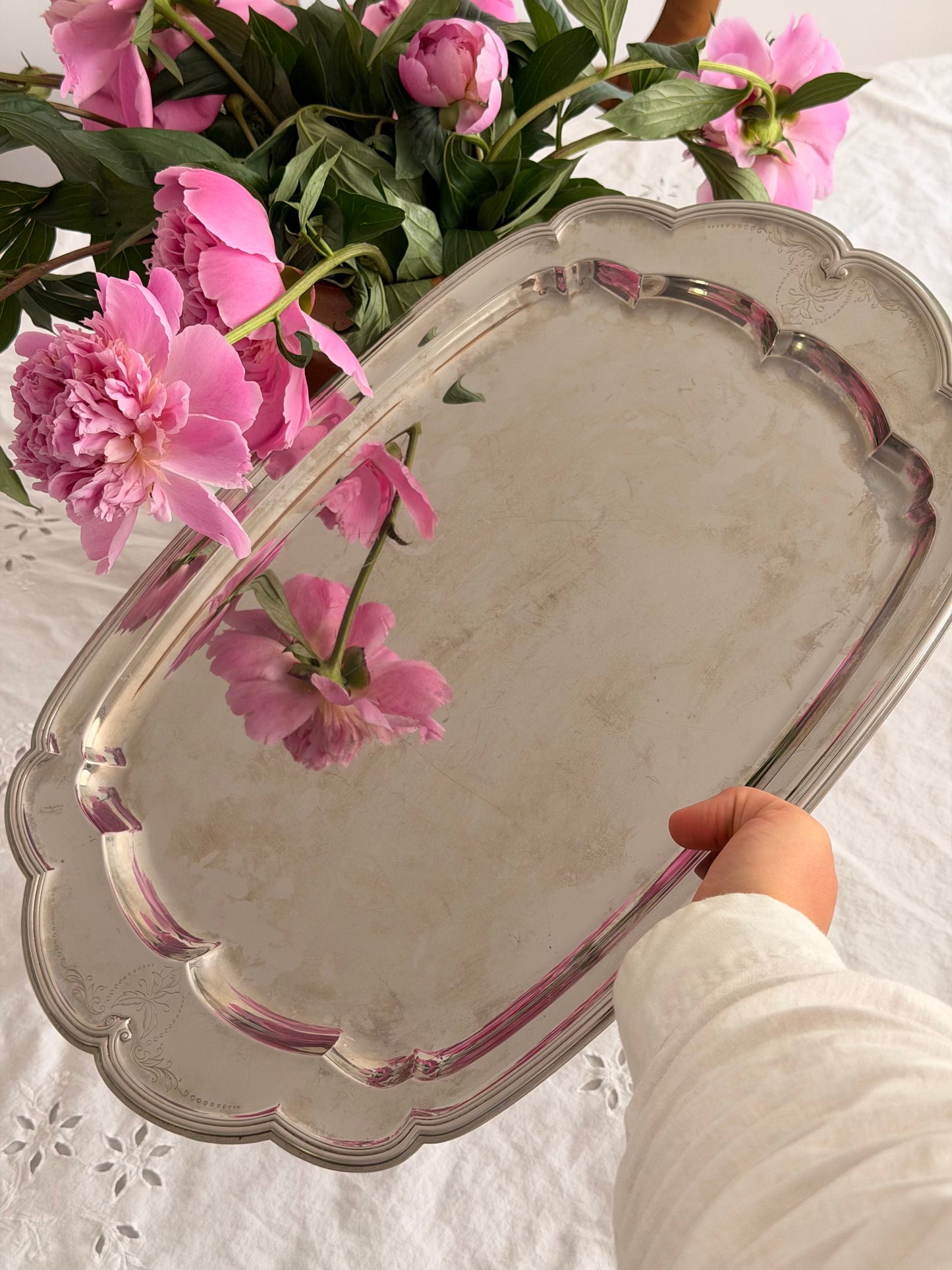 Platou de servire WMF English Rose cromargan