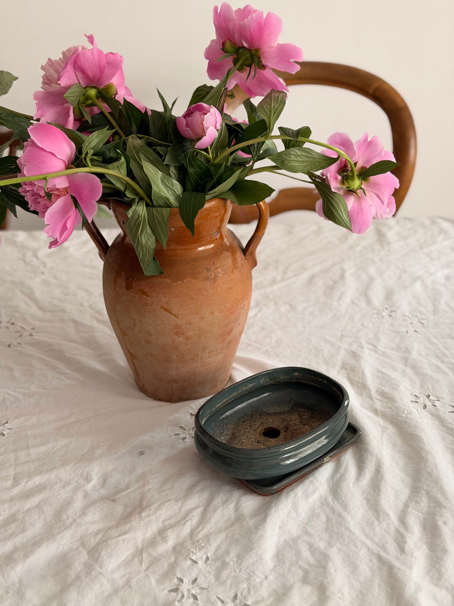 Diverse recipiente din ceramica glazurată pentru bonsai, Japonia