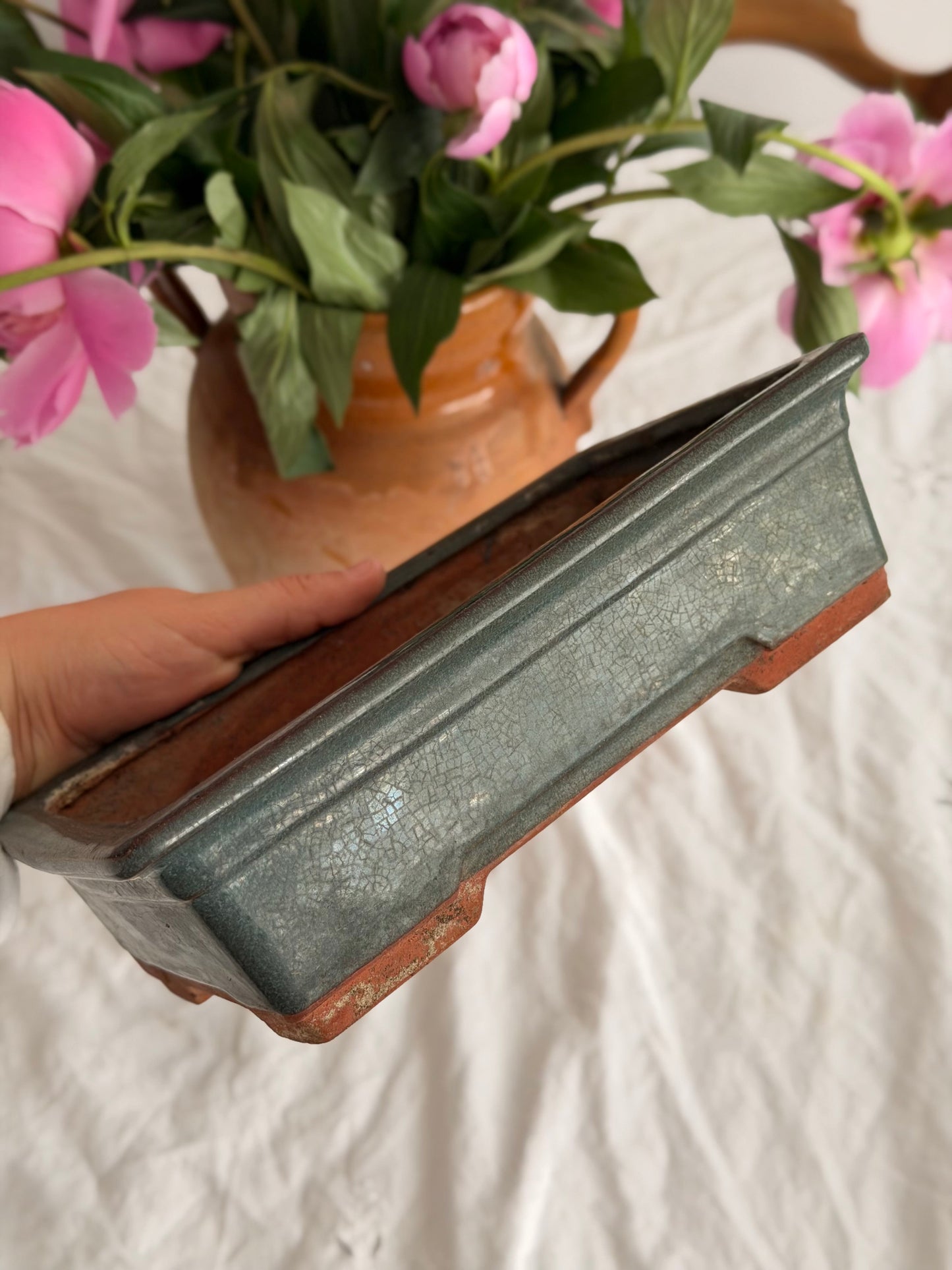 Diverse recipiente din ceramica glazurată pentru bonsai, Japonia