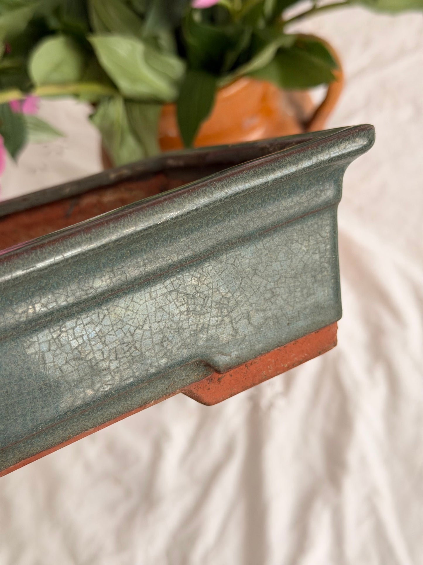 Diverse recipiente din ceramica glazurată pentru bonsai, Japonia