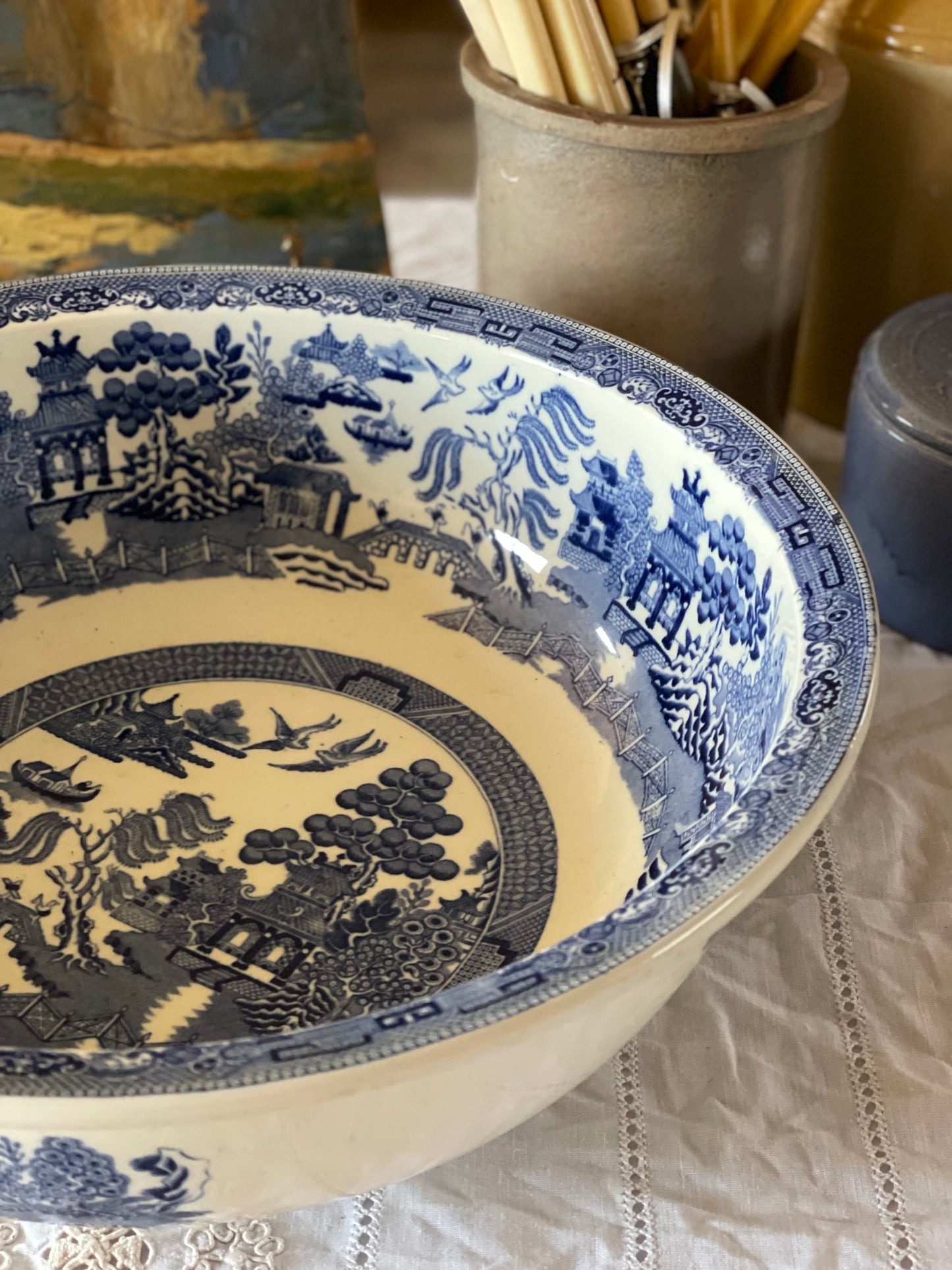 Vas rar de frământat englezesc Blue Willow