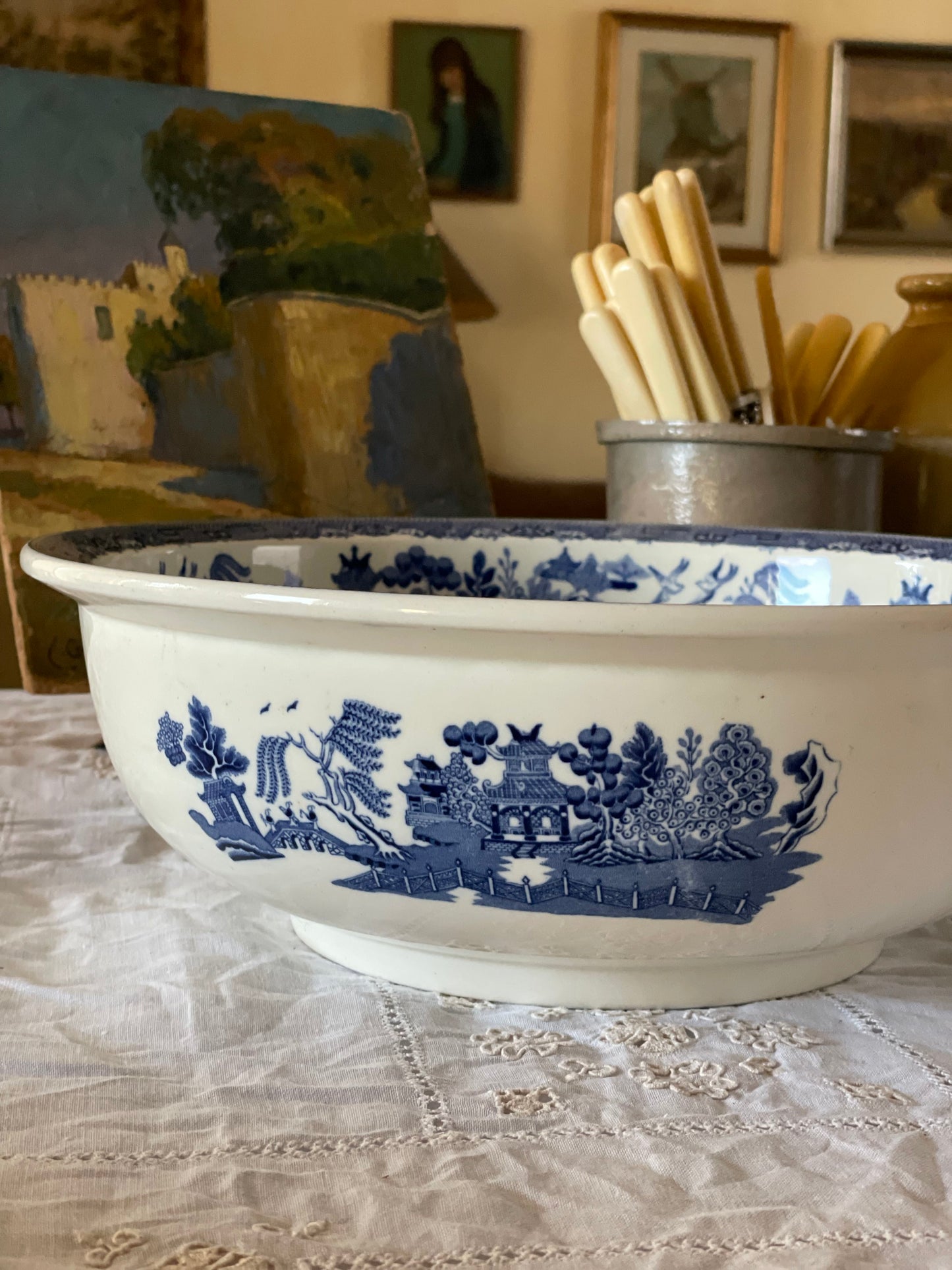 Vas rar de frământat englezesc Blue Willow