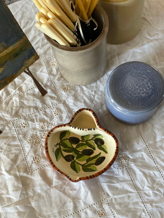 Bol vintage ceramică servire măsline, Portugalia