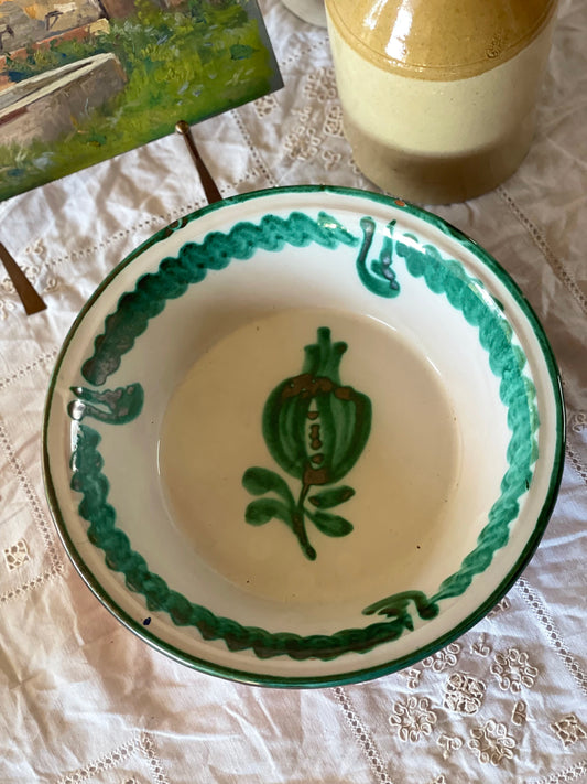 Vas de frământat din ceramică Fajalauza (Granada), sec XX