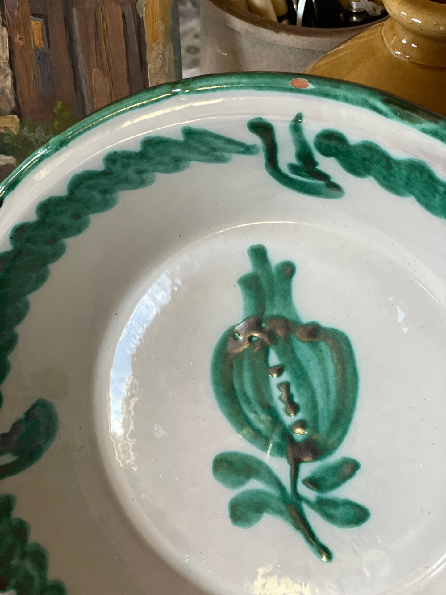 Vas de frământat din ceramică Fajalauza (Granada), sec XX