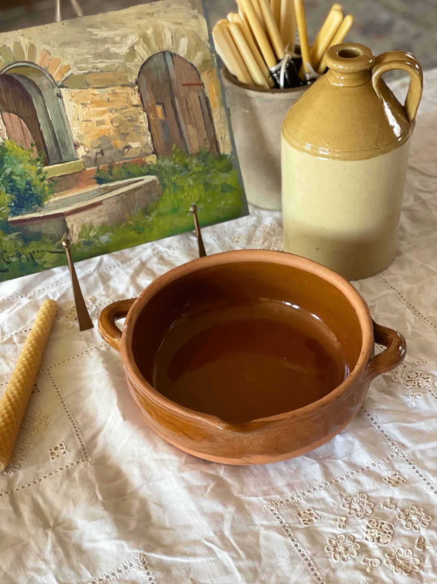 Vas franțuzesc ceramică pentru cuptor