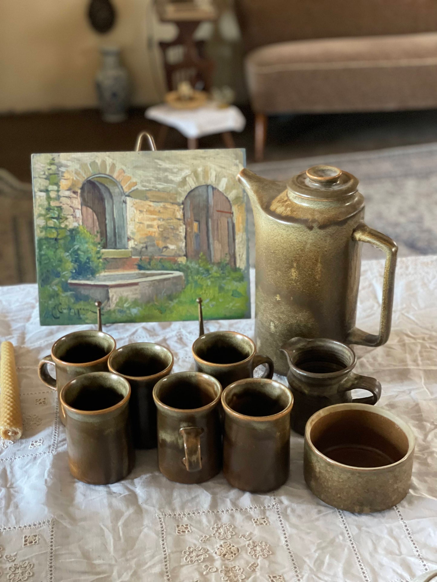 Set 9 piese din ceramică, New Zealand