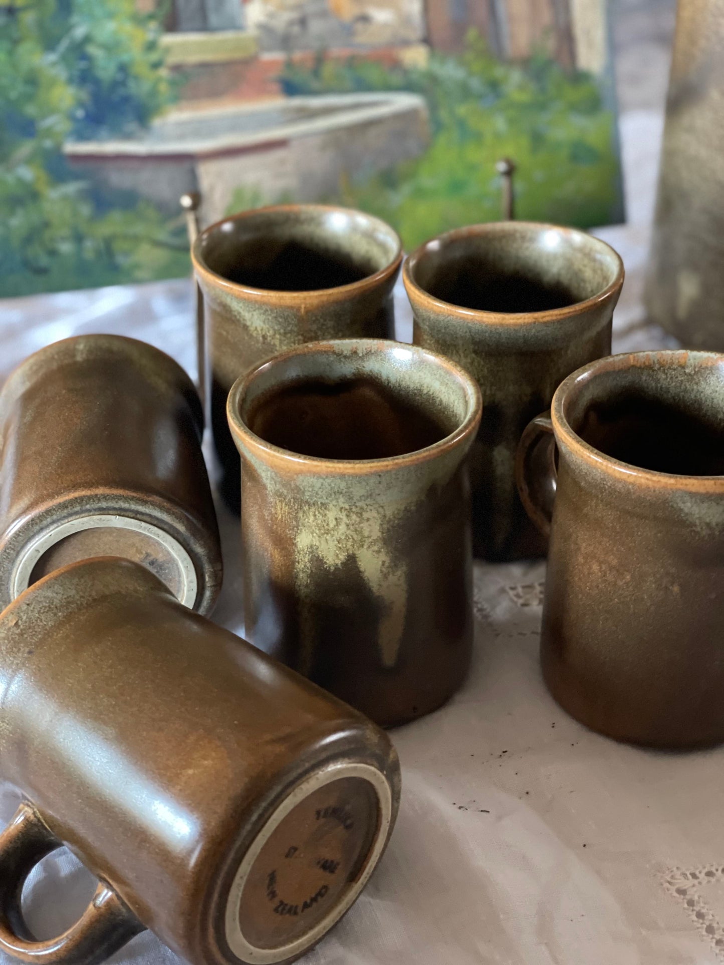 Set 9 piese din ceramică, New Zealand