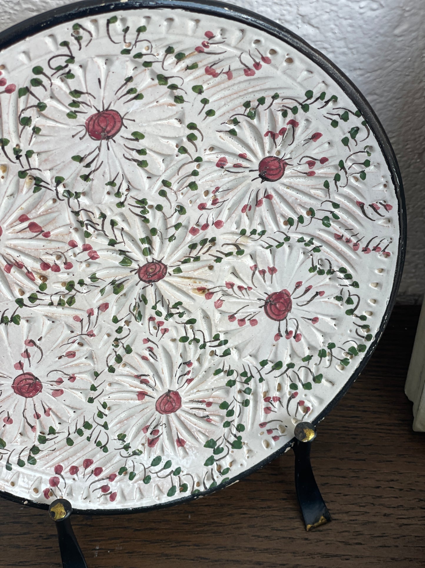 Farfurie decorativă de perete din ceramică