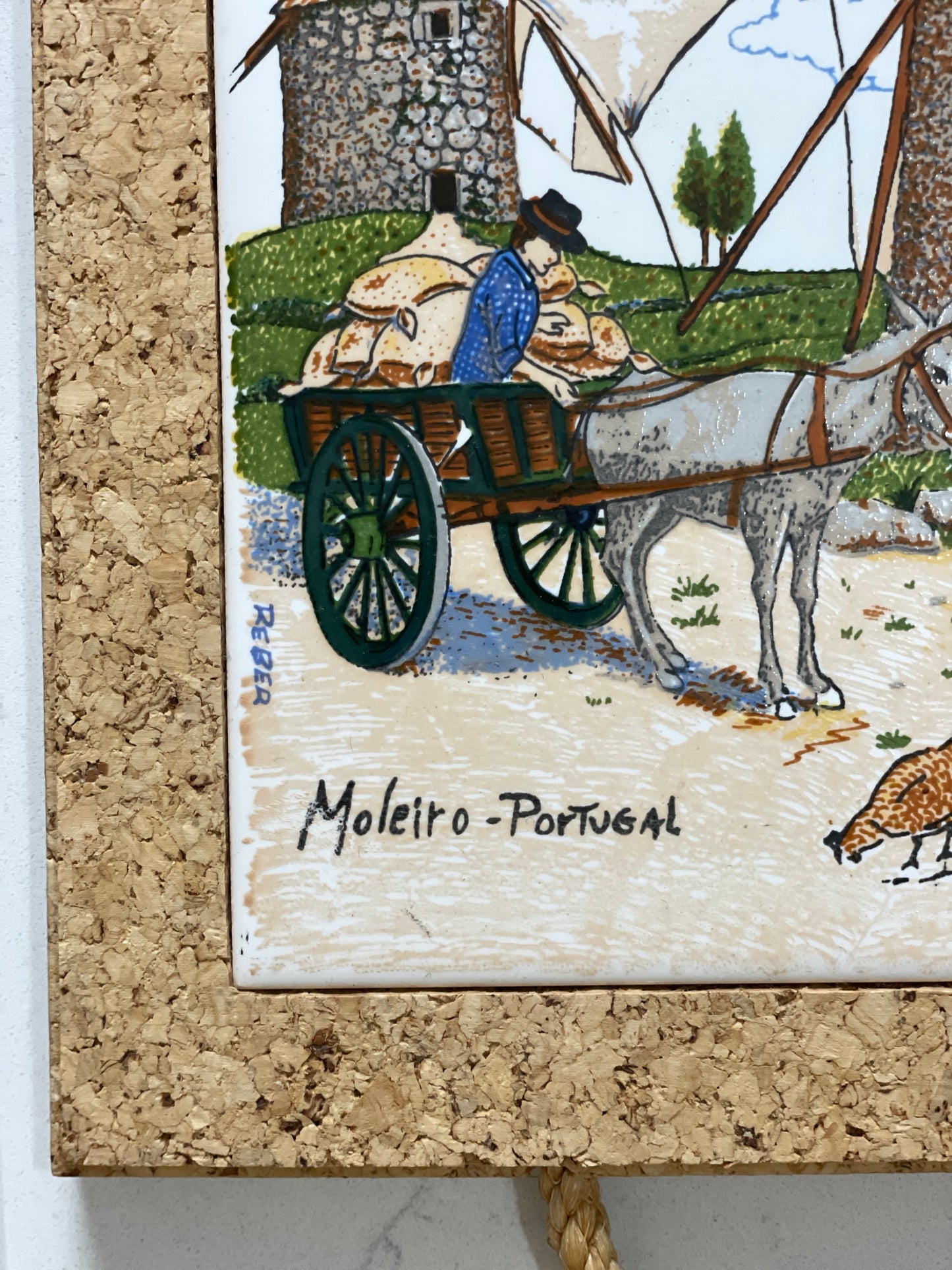 Placă din ceramică multifuncțională, pictată manual, Countryside