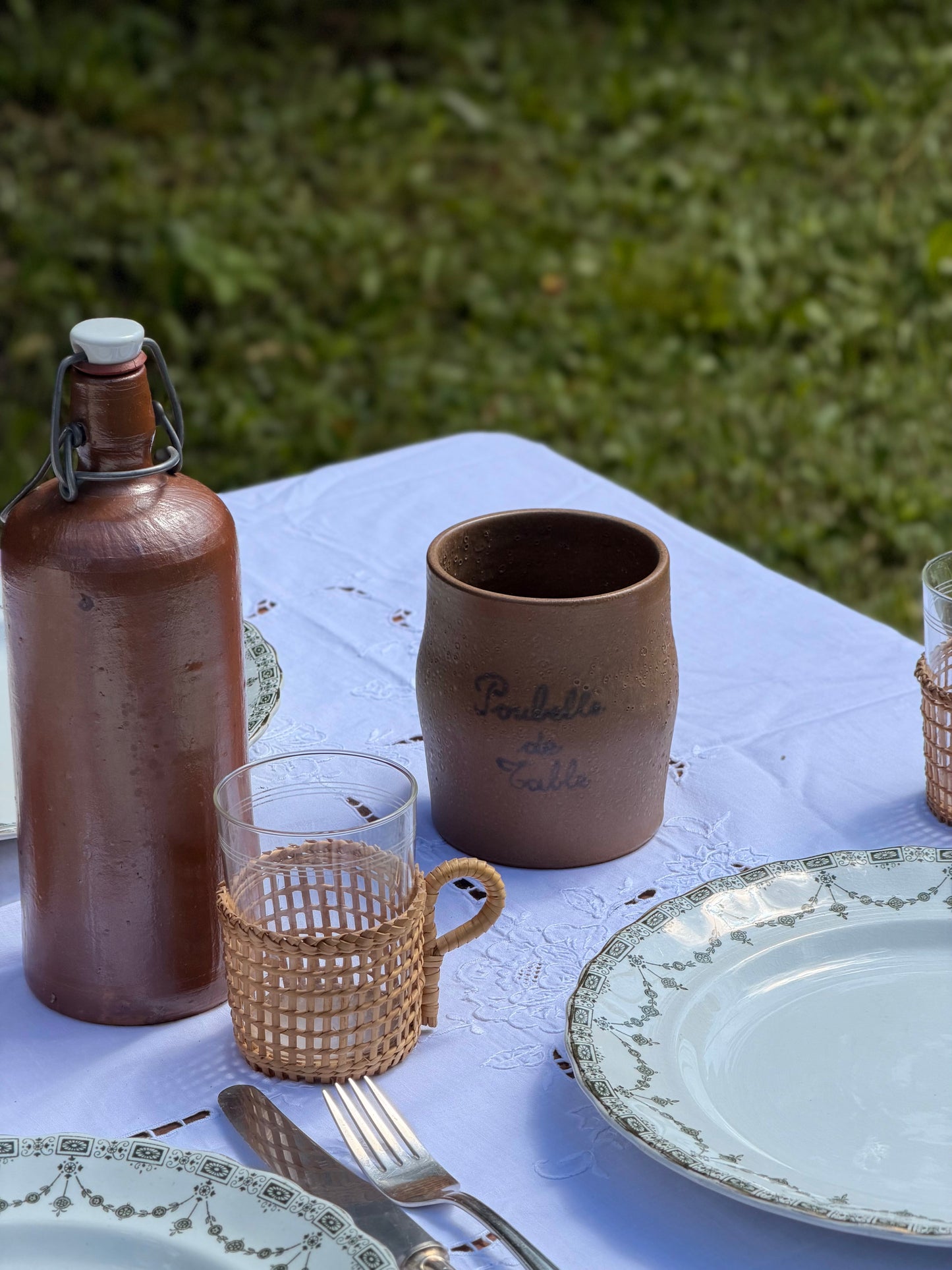 Set de 2 recipiente French Country din ceramică