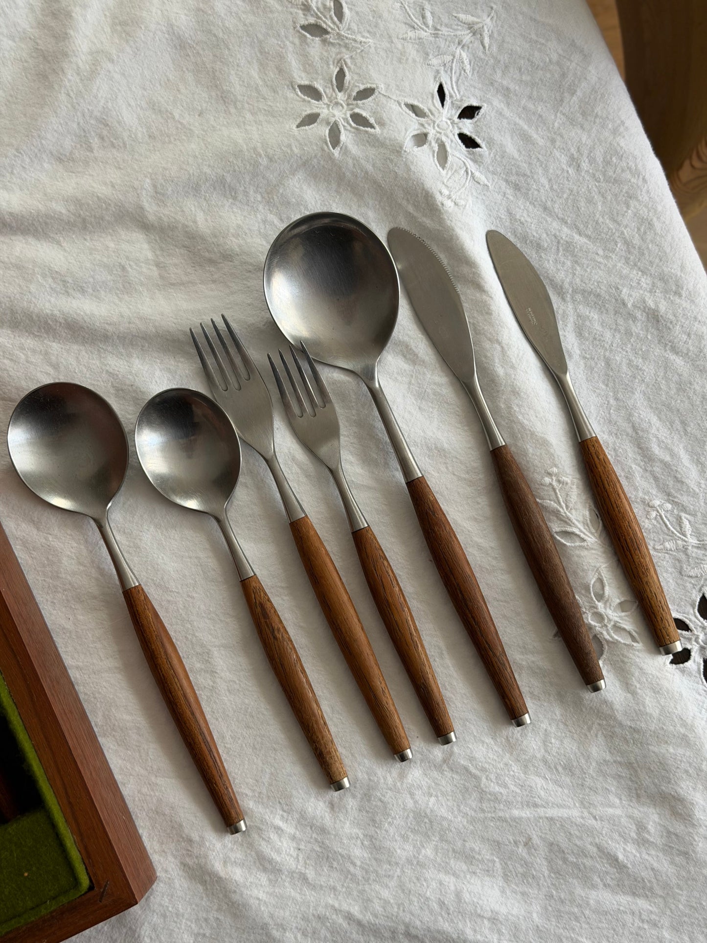 Set de 37 tacâmuri mid-century rare Wallin Brothers Sweden, 1960's