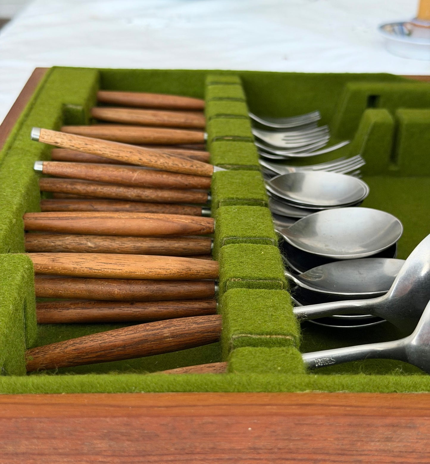 Set de 37 tacâmuri mid-century rare Wallin Brothers Sweden, 1960's