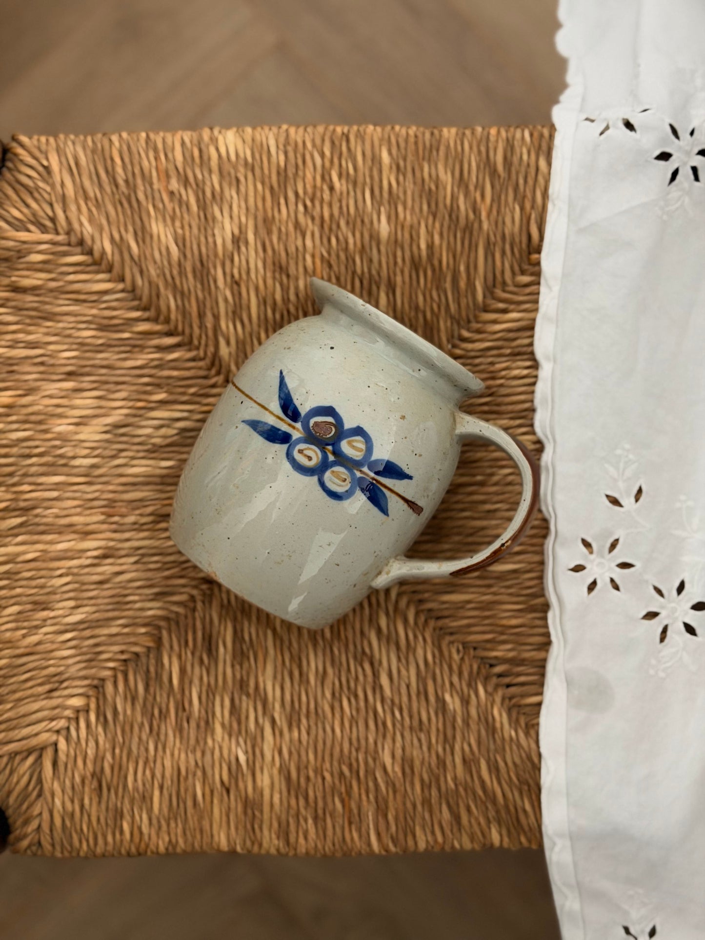 Ulcior vintage din ceramica glazurată