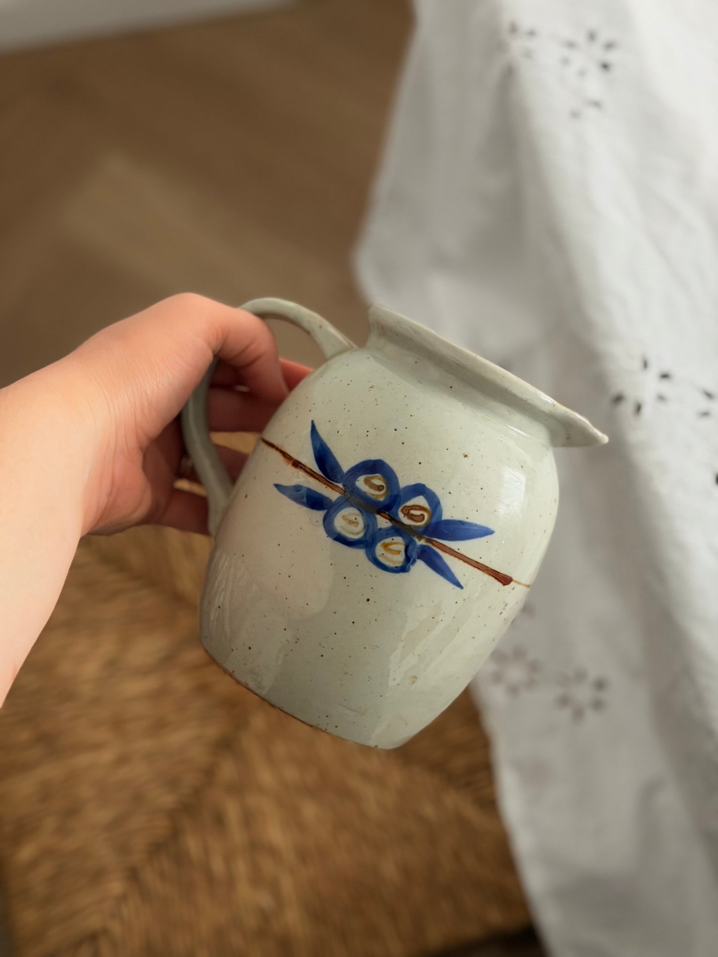 Ulcior vintage din ceramica glazurată